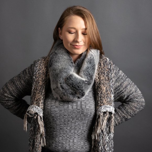 Fur Infinity Scarf - Picture 3 of 5